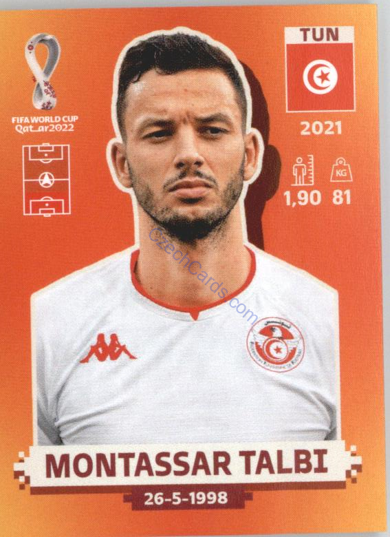 Montassar Talbi 2022 Panini WC Qatar Sticker #TUN 10