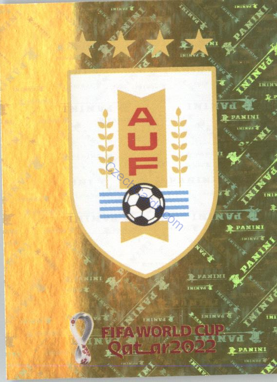 Team Logo Uruguay 2022 Panini WC Qatar Sticker Foil #URU 1