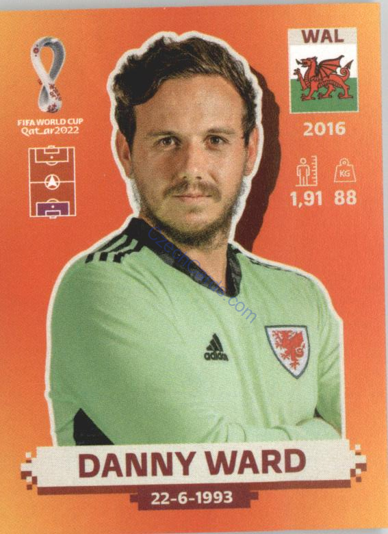 Danny Ward 2022 Panini WC Qatar Sticker #WAL 2