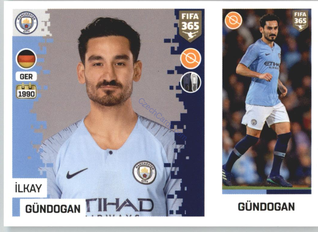 İlkay Gündoğan 2019 Panini FIFA 365 #33