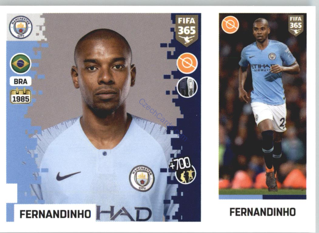 Fernandinho 2019 Panini FIFA 365 #34