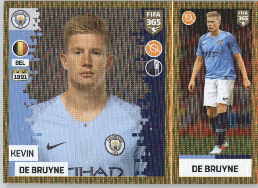 Kevin De Bruyne 2019 Panini FIFA 365 Gold #36