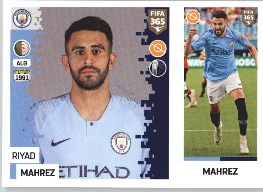 Riyad Mahrez 2019 Panini FIFA 365 #38
