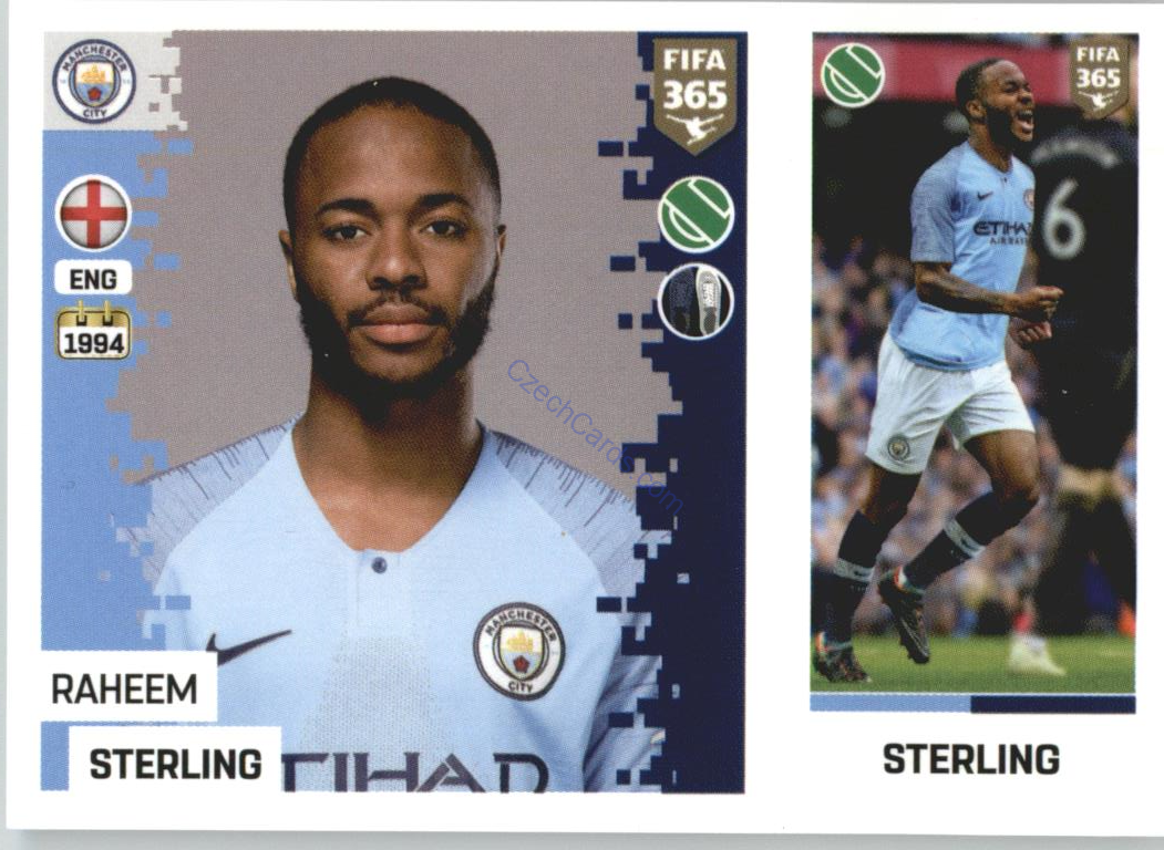 Raheem Sterling 2019 Panini FIFA 365 #39