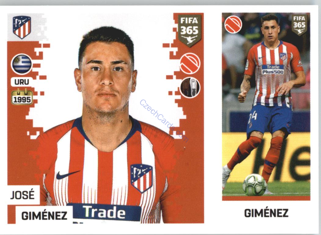 José Giménez 2019 Panini FIFA 365 #43