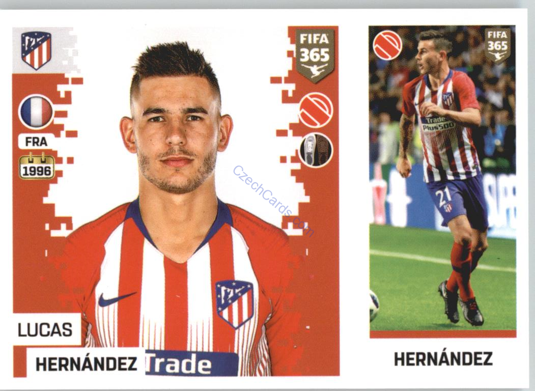 Lucas Hernández 2019 Panini FIFA 365 #45
