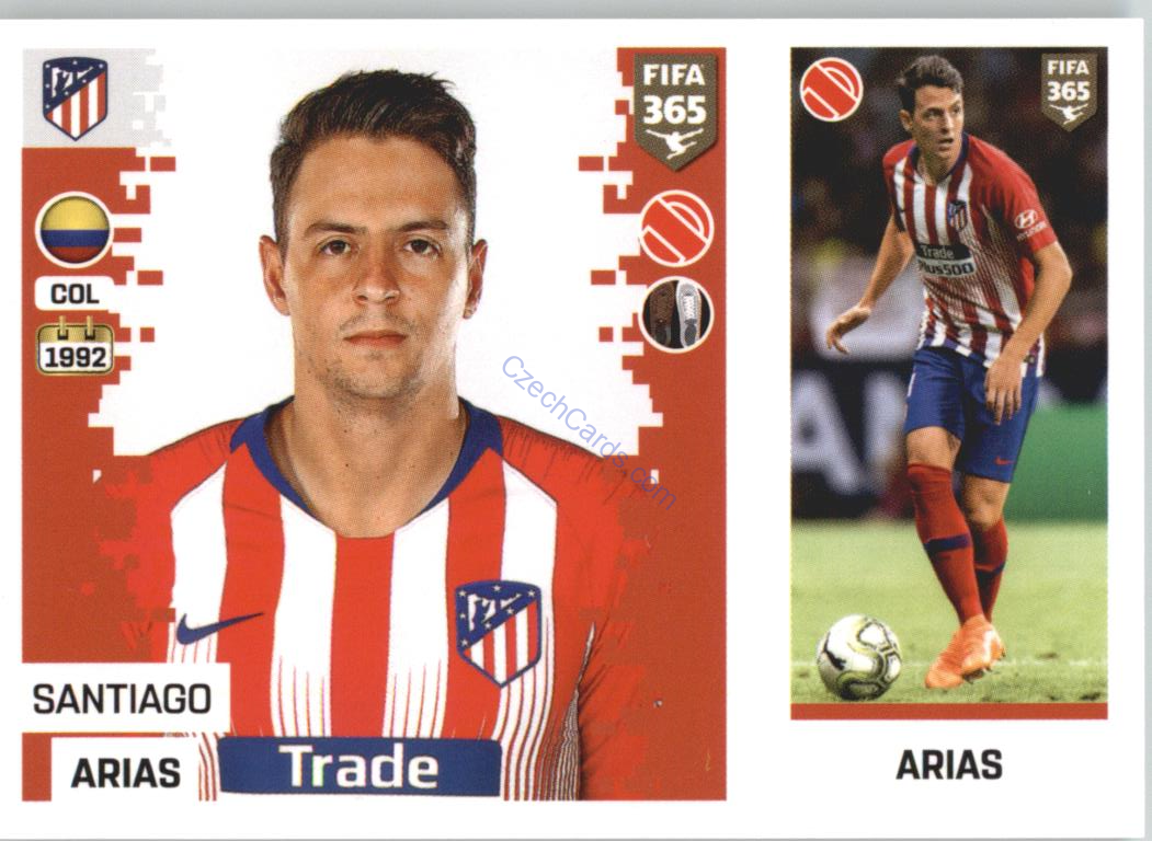 Santiago Arias 2019 Panini FIFA 365 #47