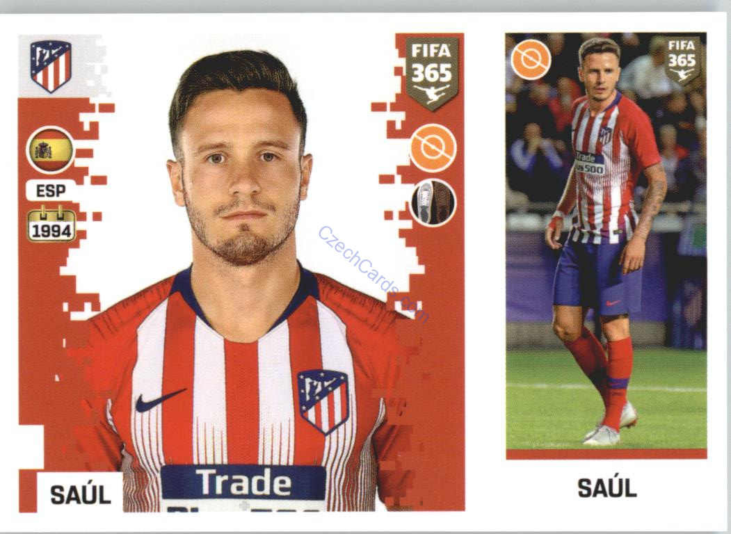 Saúl 2019 Panini FIFA 365 #51