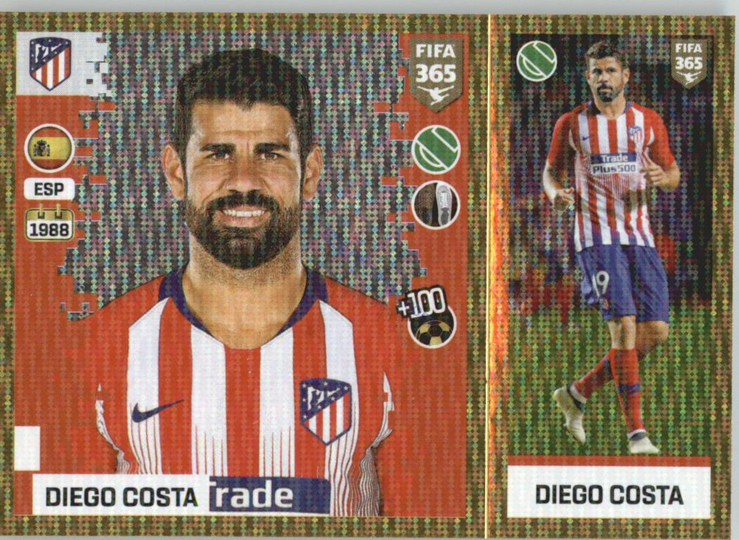 Diego Costa 2019 Panini FIFA 365 Gold #57