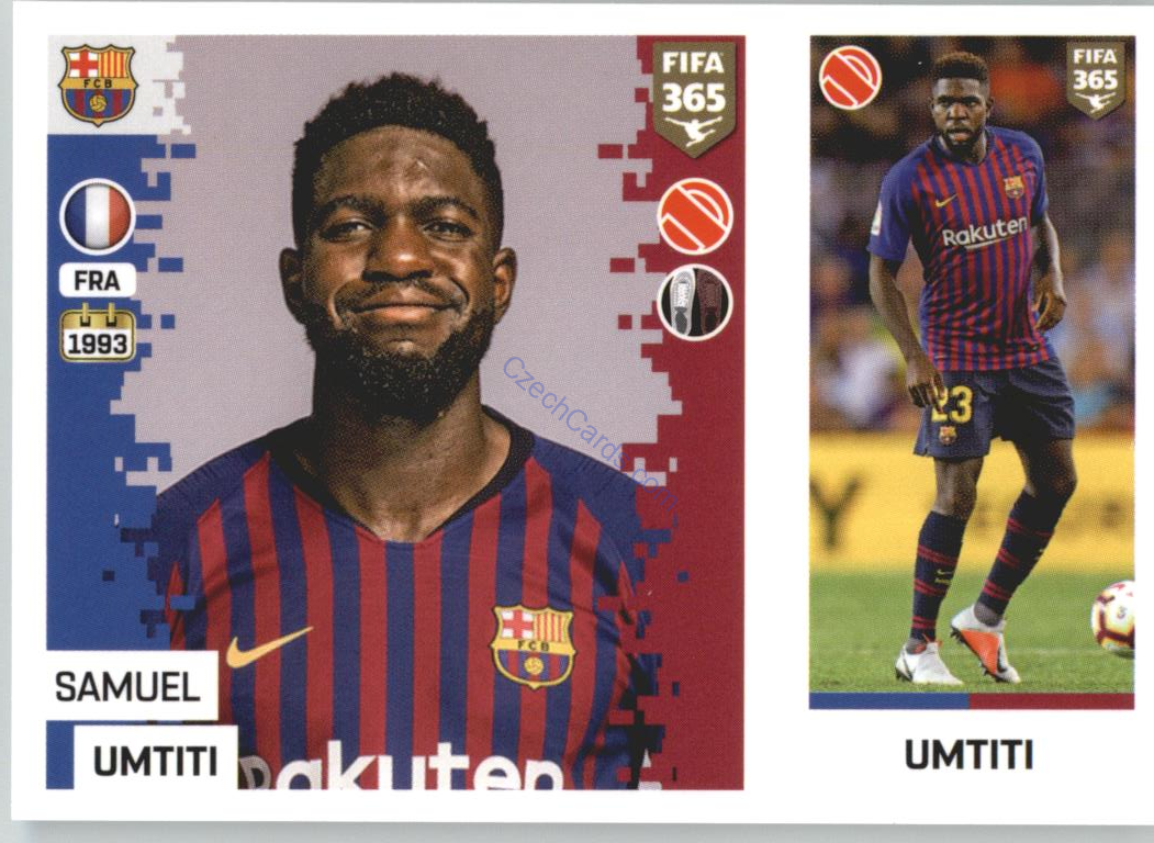 Samuel Umtiti 2019 Panini FIFA 365 #60