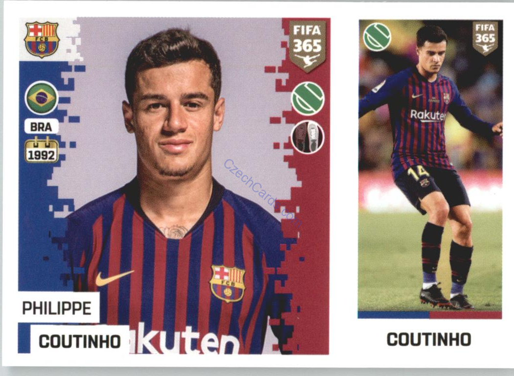 Philippe Coutinho 2019 Panini FIFA 365 #70