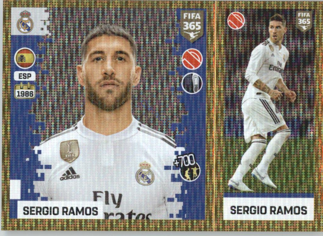 Sergio Ramos 2019 Panini FIFA 365 Gold #75