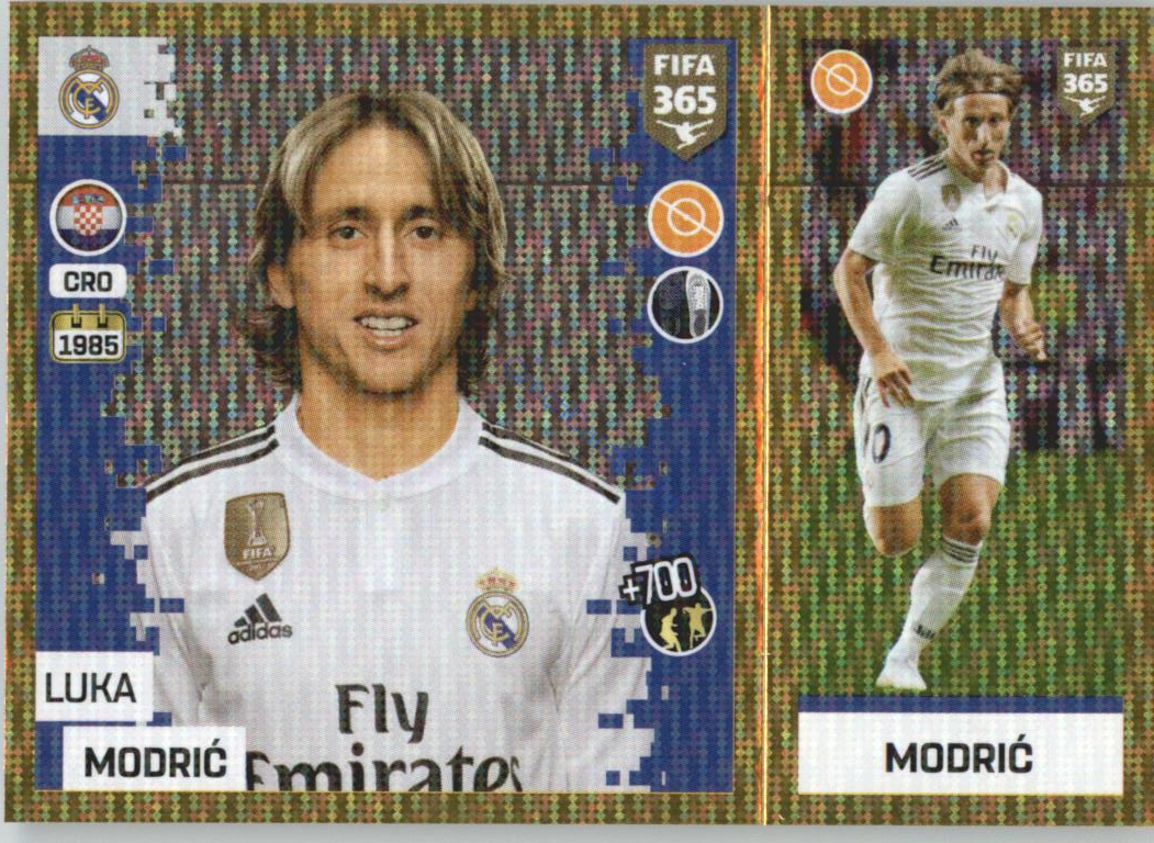 Luka Modrić 2019 Panini FIFA 365 Gold #81