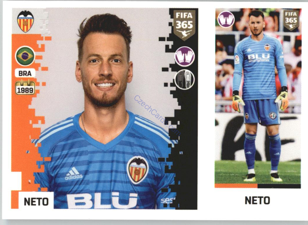 Neto 2019 Panini FIFA 365 #90