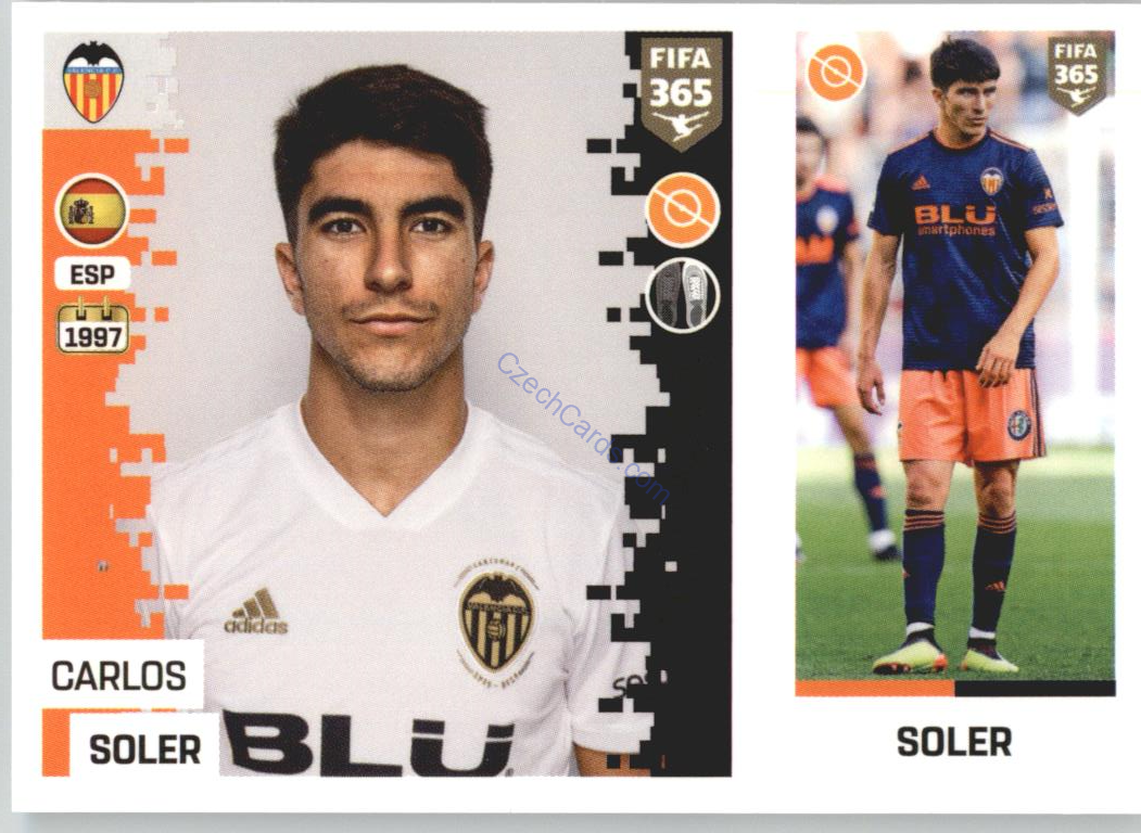 Carlos Soler 2019 Panini FIFA 365 #97