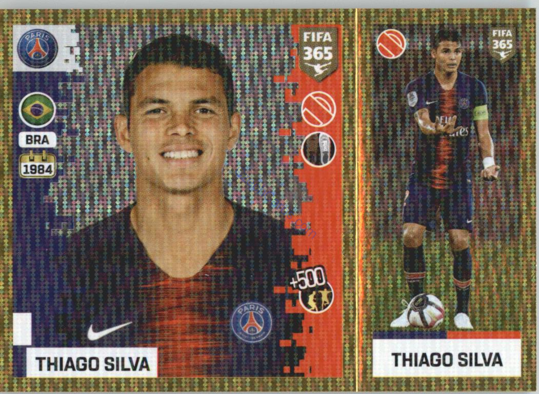 Thiago Silva 2019 Panini FIFA 365 Gold #125