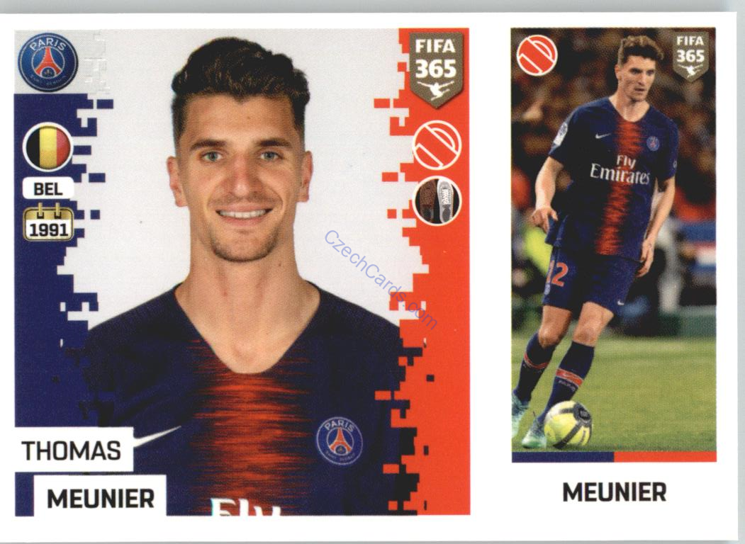 Thomas Meunier 2019 Panini FIFA 365 #129