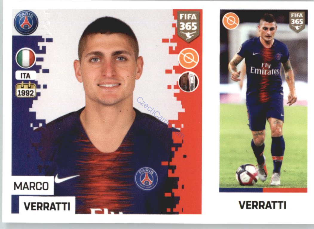 Marco Verratti 2019 Panini FIFA 365 #132