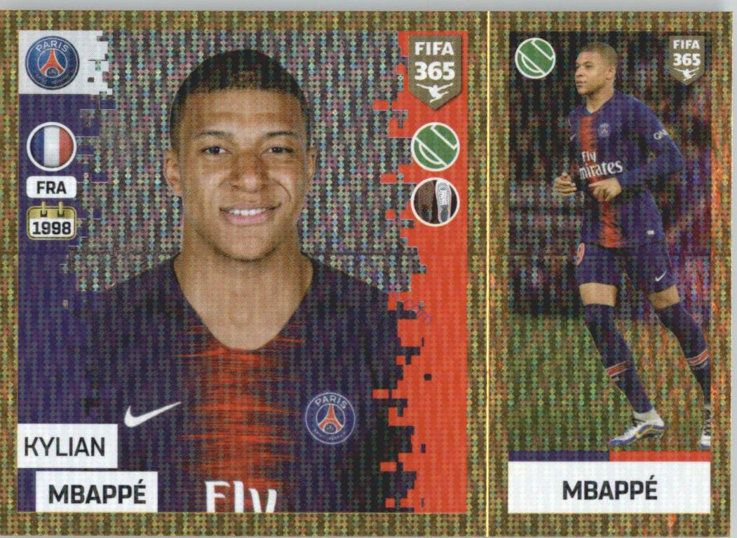 Kylian Mbappé 2019 Panini FIFA 365 Gold #135