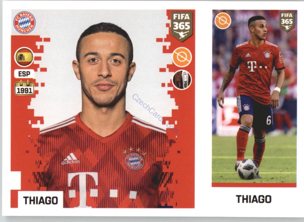 Thiago Alcántara 2019 Panini FIFA 365 #145