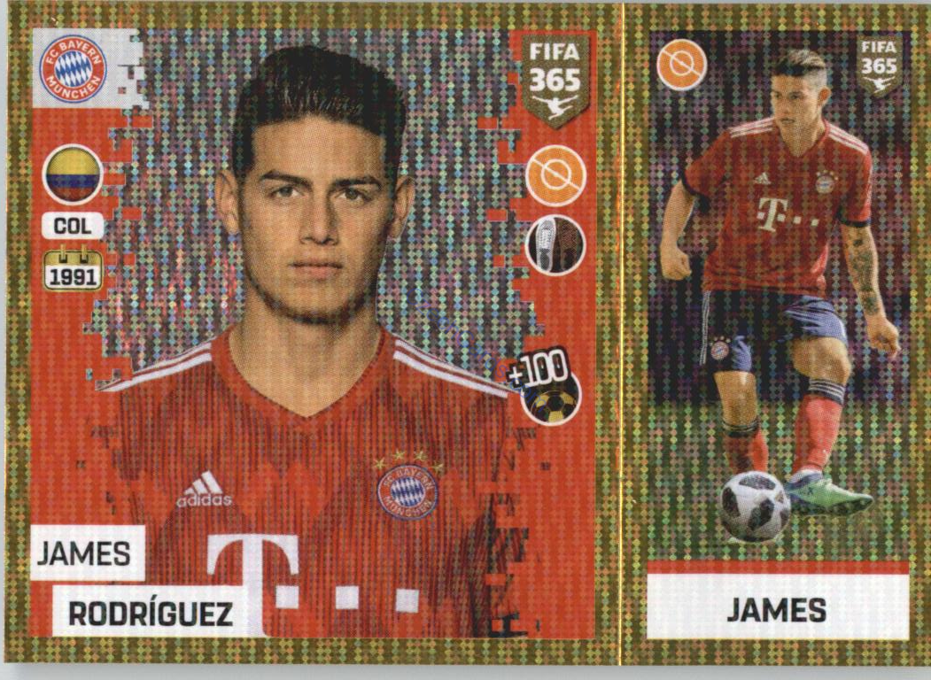 James Rodríguez 2019 Panini FIFA 365 Gold #150
