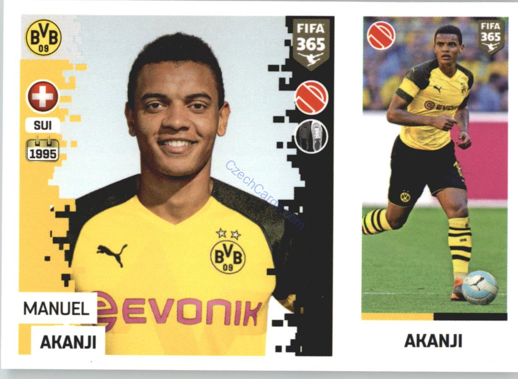 Manuel Akanji 2019 Panini FIFA 365 #160