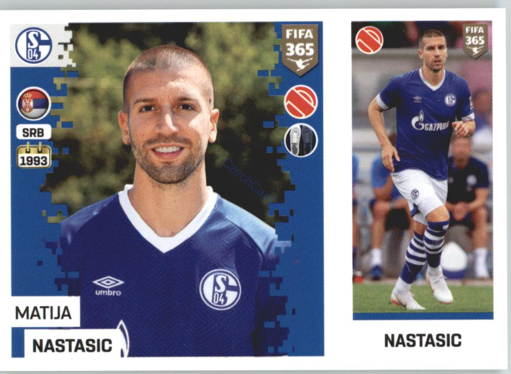 Matija Nastasic 2019 Panini FIFA 365 #174