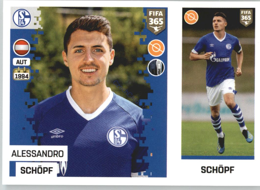 Alessandro Schöpf 2019 Panini FIFA 365 #182