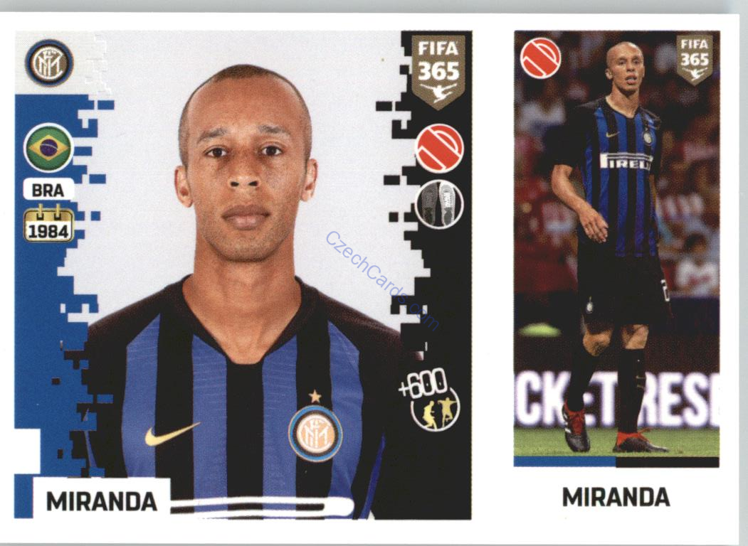 Miranda 2019 Panini FIFA 365 #187