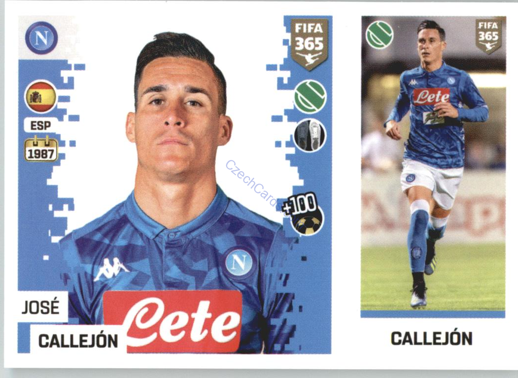 José Callejón 2019 Panini FIFA 365 #233