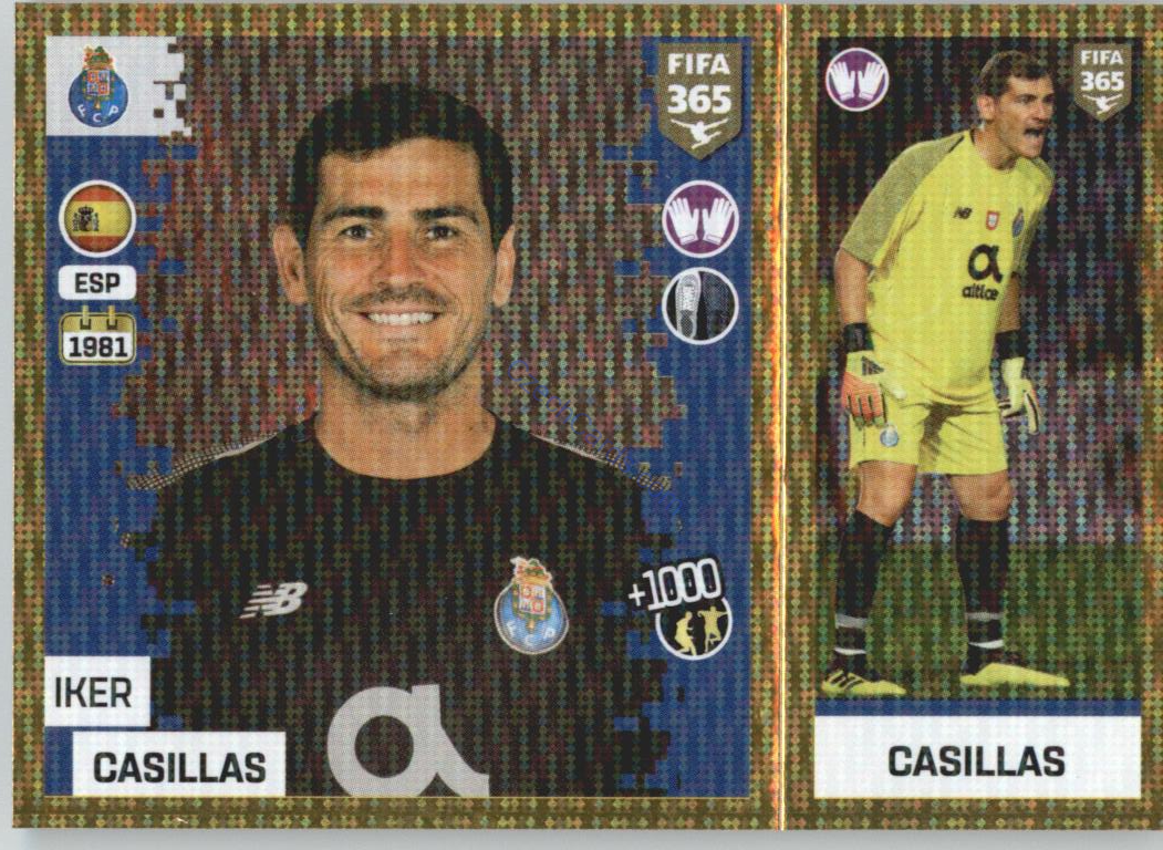 Iker Casillas 2019 Panini FIFA 365 Gold #250