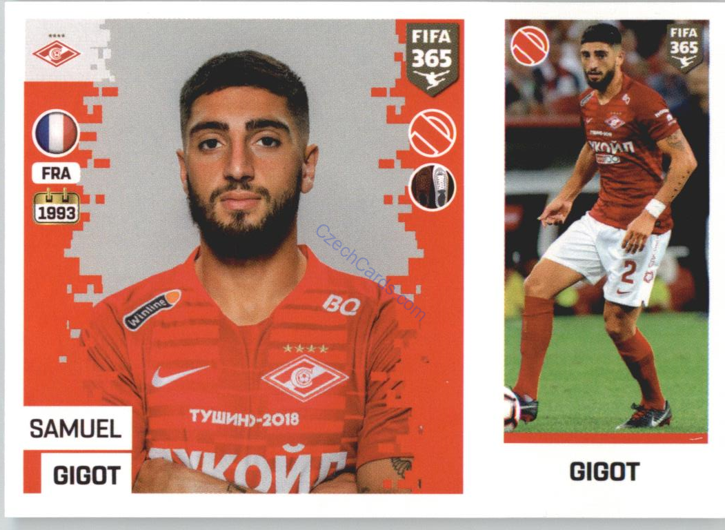 Samuel Gigot 2019 Panini FIFA 365 #272