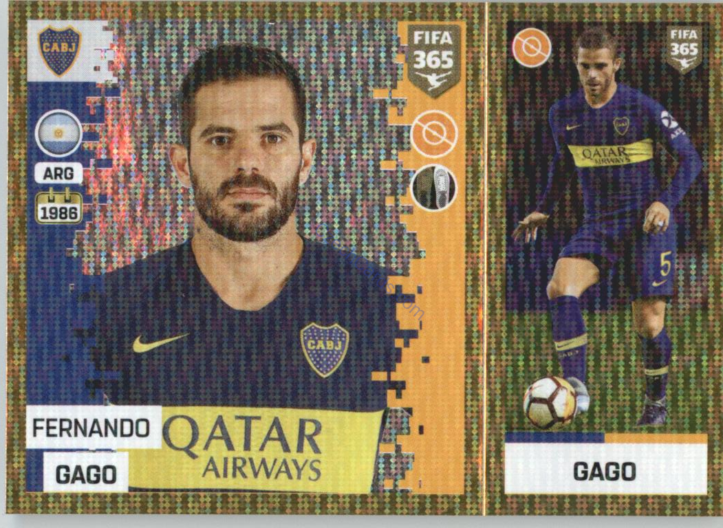 Fernando Gago 2019 Panini FIFA 365 Gold #288