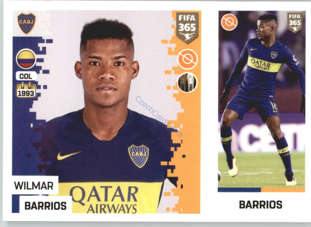 Wilmar Barrios 2019 Panini FIFA 365 #292