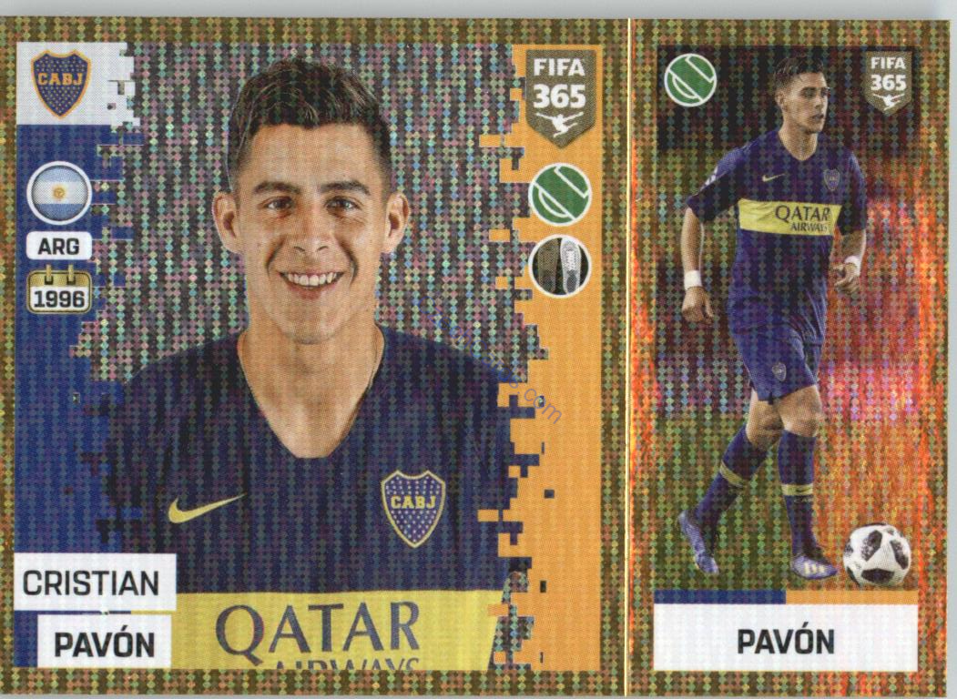 Cristian Pavón 2019 Panini FIFA 365 Gold #295