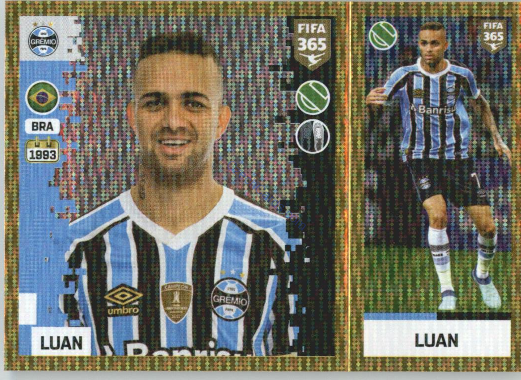 Luan 2019 Panini FIFA 365 Gold #327