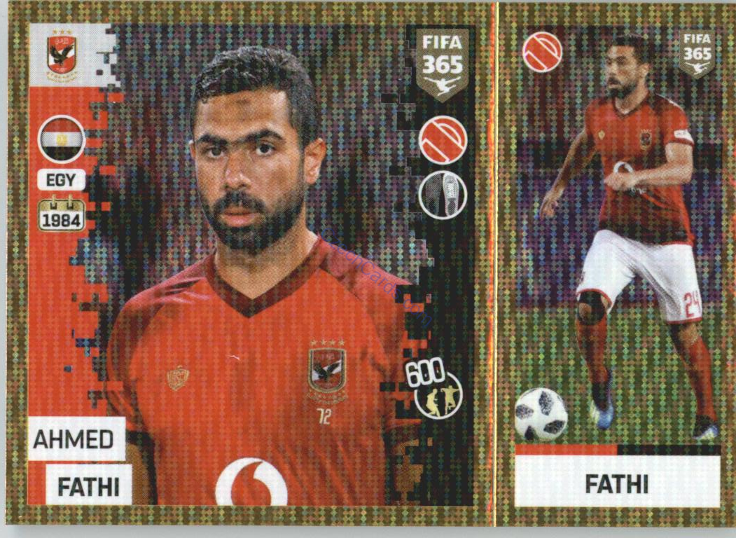 Ahmed Fathi 2019 Panini FIFA 365 Gold #333