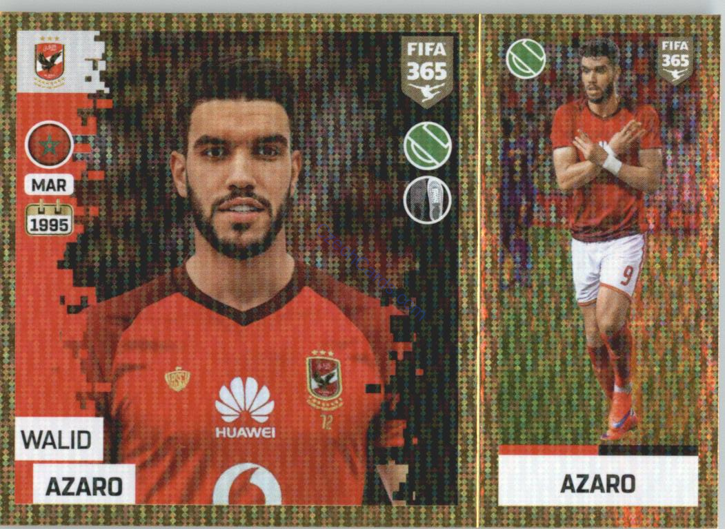 Walid Azaro 2019 Panini FIFA 365 Gold #340