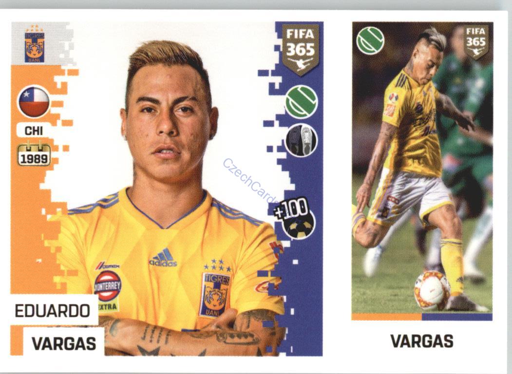Eduardo Vargas 2019 Panini FIFA 365 #375