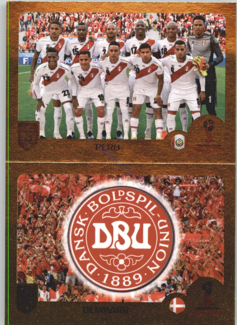 Peru / Denmark 2019 Panini FIFA 365 Gold #383