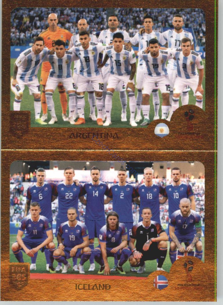 Argentina / Iceland 2019 Panini FIFA 365 Gold #384