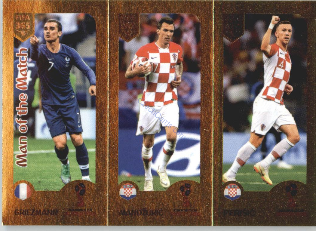 Griezmann / Mandžukić / Perišić 2019 Panini FIFA 365 Gold #403