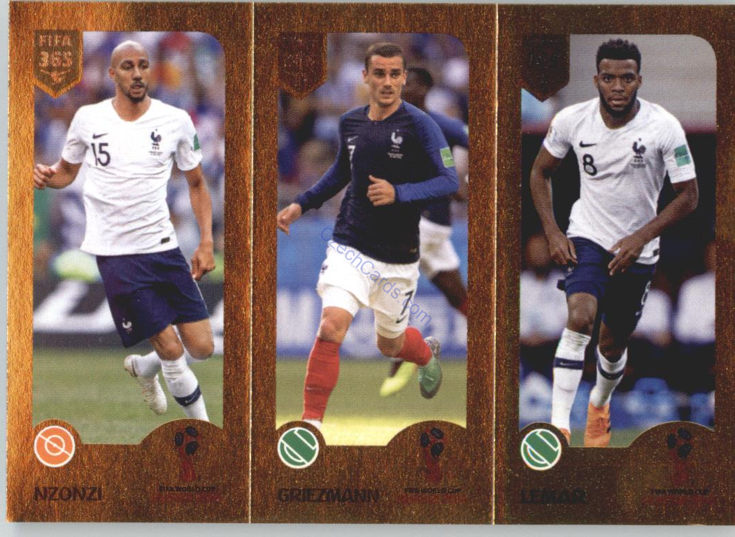 Nzonzi /Griezmann /Lemar 2019 Panini FIFA 365 Gold #409