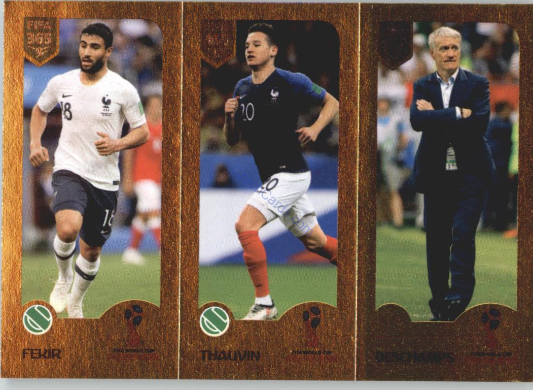Fekir / Thauvin / Deschamps 2019 Panini FIFA 365 Gold #411