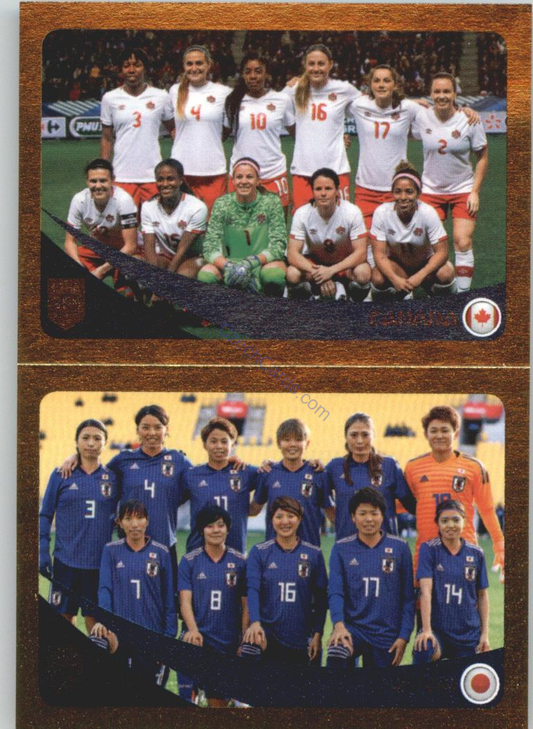 Canada / Japan 2019 Panini FIFA 365 Gold #422