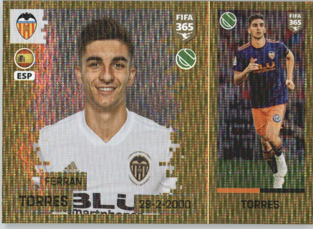 Ferran Torres 2019 Panini FIFA 365 Gold #443 RC
