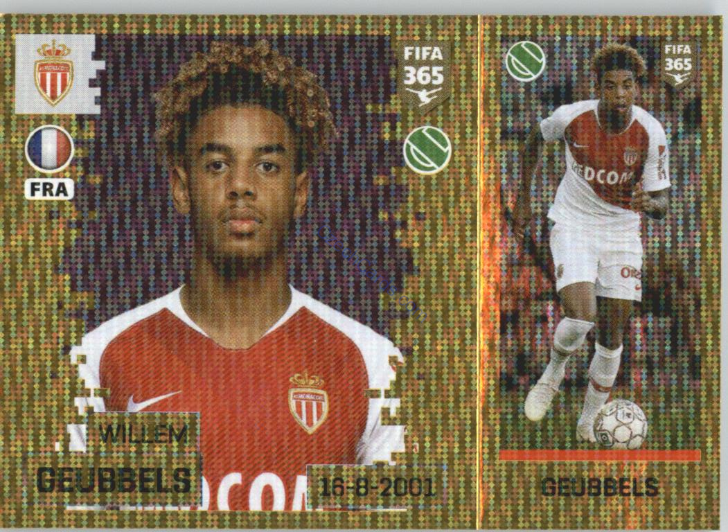 Willem Geubbels 2019 Panini FIFA 365 Gold #444 RC