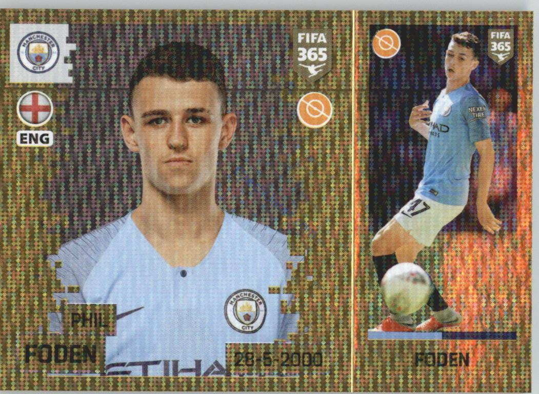 Phil Foden 2019 Panini FIFA 365 Gold #446 RC
