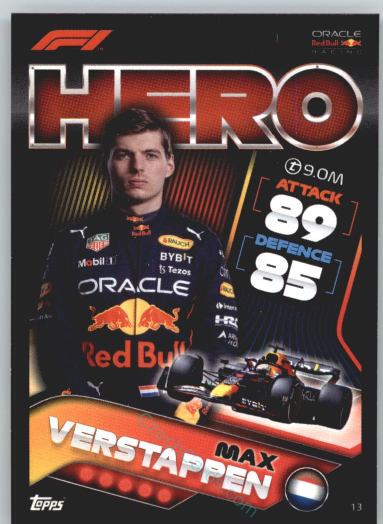 Max Verstappen (Red Bull Racing) 2022 Turbo Attax #13