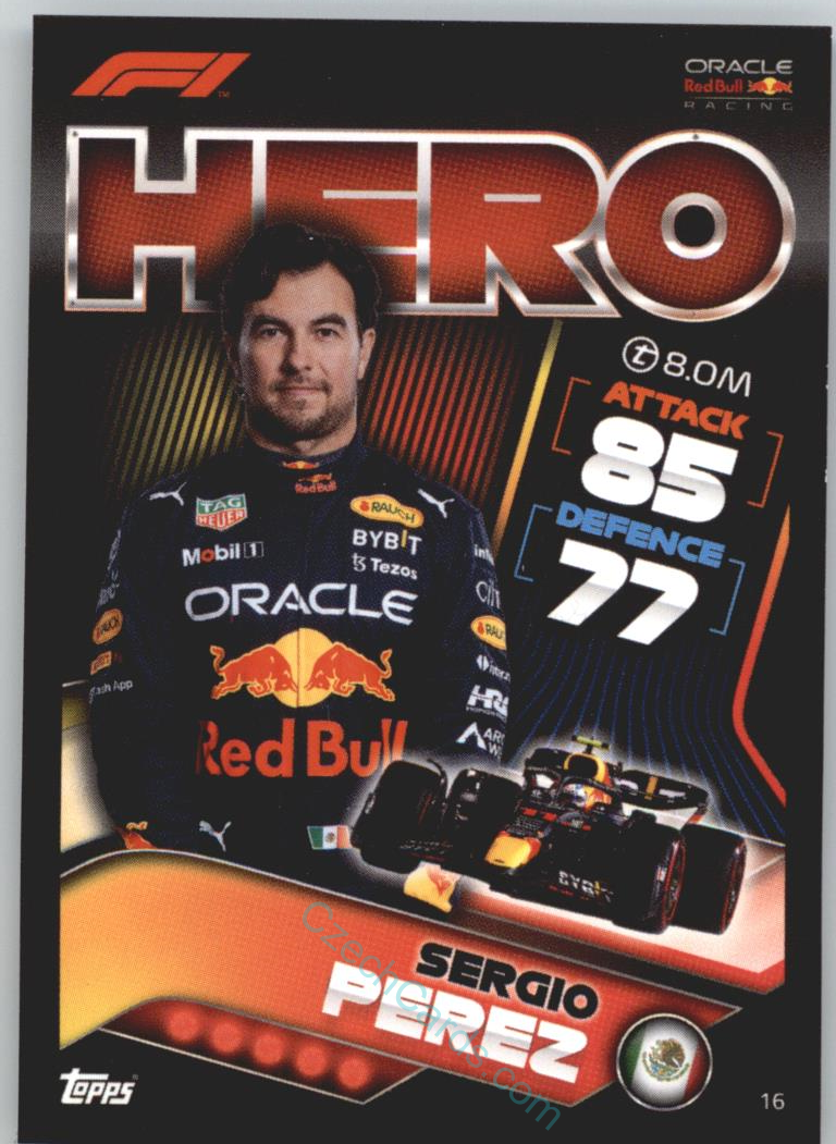 Sergio Perez (Red Bull Racing) 2022 Turbo Attax #16